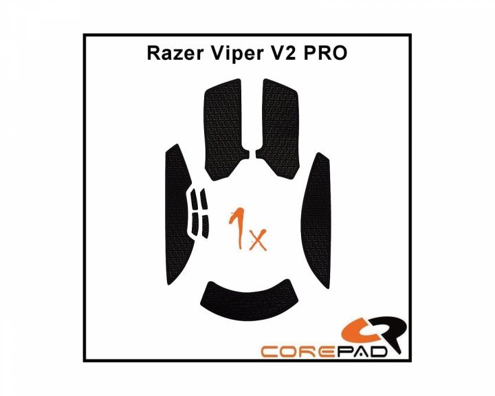 Corepad Soft Grips til Razer Viper V2 Pro Wireless - Sort