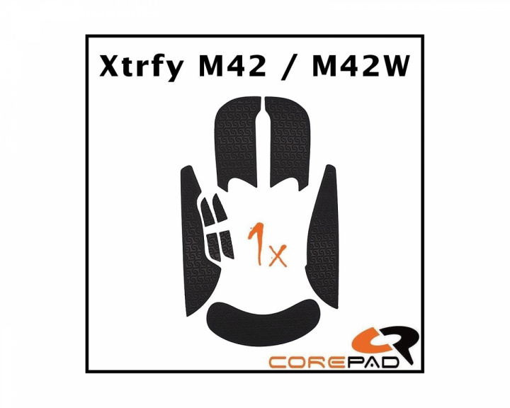 Corepad Soft Grips til Xtrfy M42 Wired/M42W Wireless - Orange