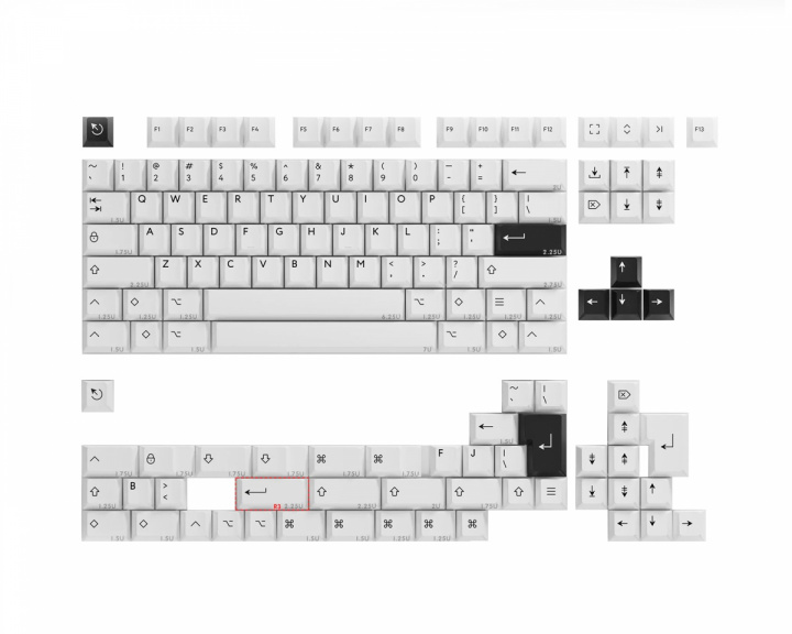 KBDfans PBTfans BoW Base Icon Kit