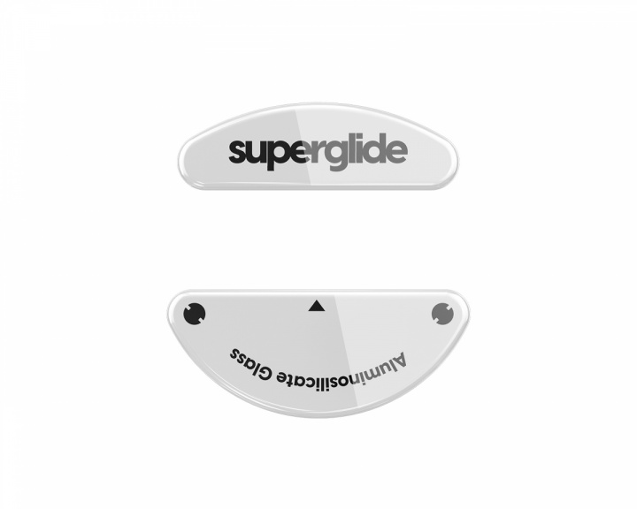 Superglide Glass Skates til SteelSeries Aerox 3/Aerox 5/Aerox 9 Wireless - Hvid