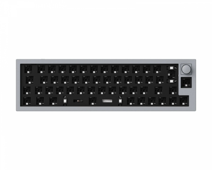 Keychron Q9 QMK 40% ISO Barebone Knob Version RGB Hot-Swap - Grå