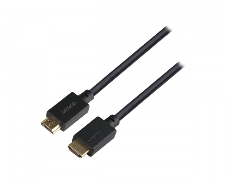 Deltaco 8K Ultra High Speed LSZH HDMI-kabel 2.1 - Sort - 5m