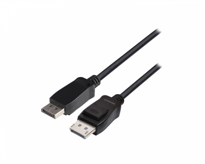 Deltaco LSZH DisplayPort Kabel 8K Sort (1 meter)