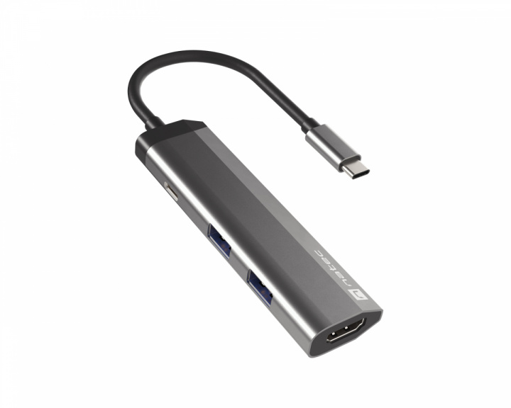 Natec Fowler Slim Hub USB-C Multiport Adapter 4 in 1 - USB-hubb