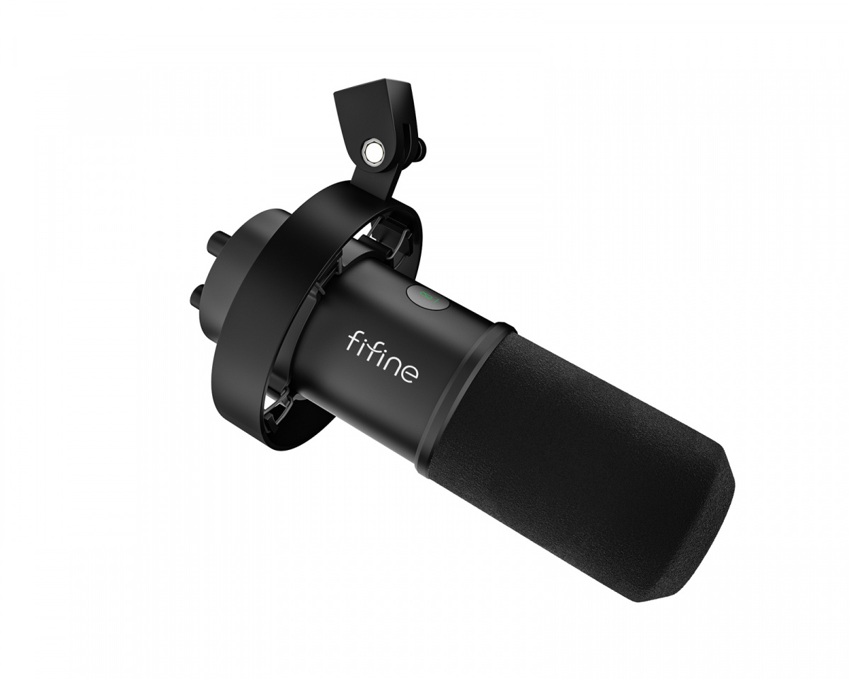 Fifine K688 USB/XLR Mikrofon - Dynamisk Mikrofon - Sort - MaxGaming.dk