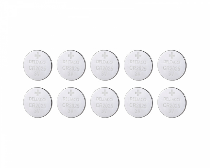Deltaco Ultimate Lithium-batterier CR2025 3V - 10 Stk