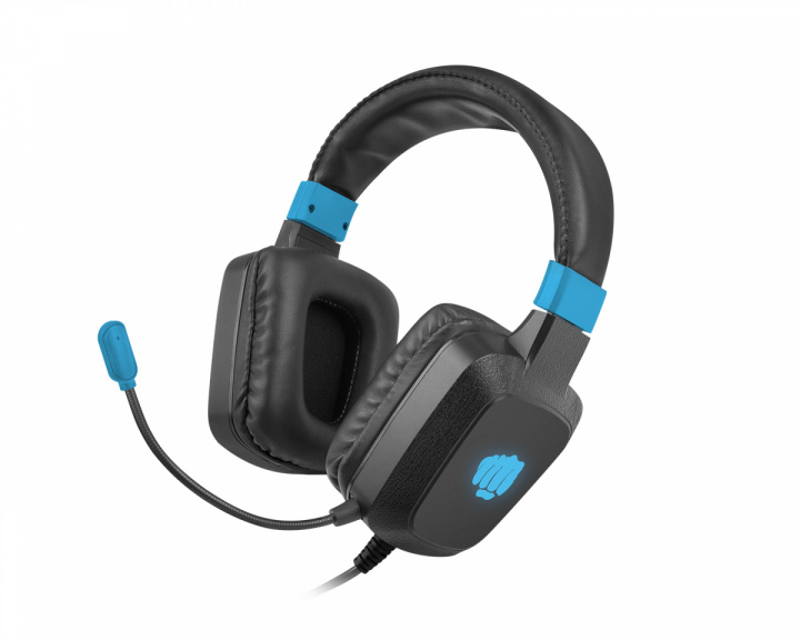 Fury Raptor Stereo Gaming Headset RGB - Sort/Blå