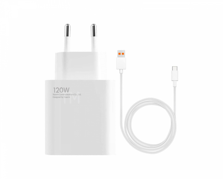Xiaomi Charging Combo EU - 120W USB Oplader & USB-C Kabel 1m - Hvid