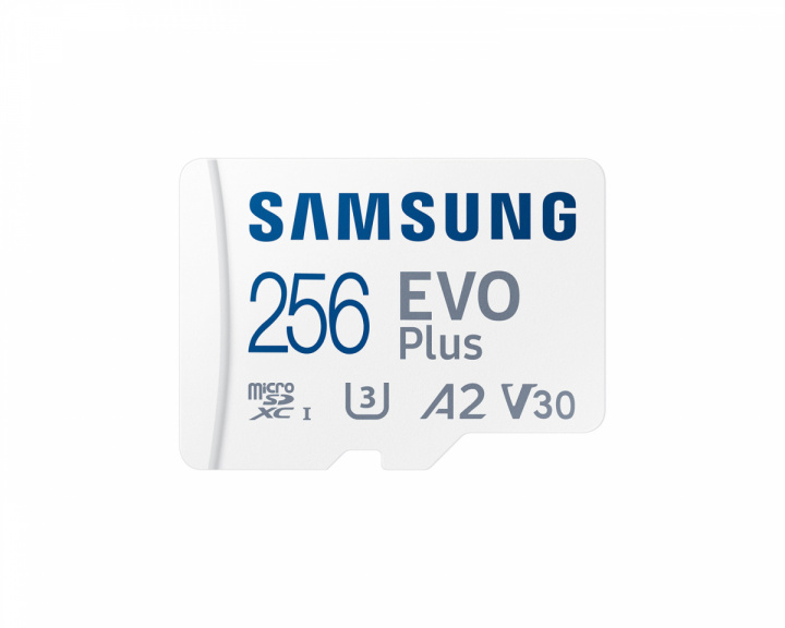 Samsung EVO Plus microSDXC 256GB & SD adapter - Hukommelsekort