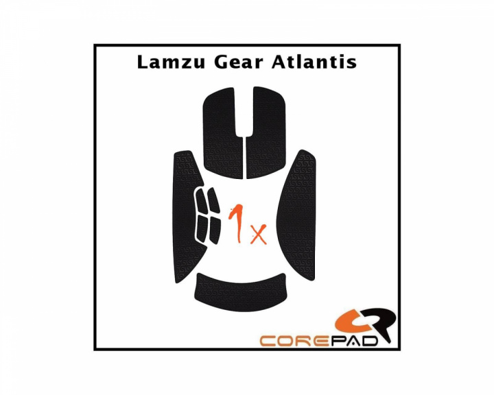 Corepad Soft Grips til Lamzu Atlantis - Orange