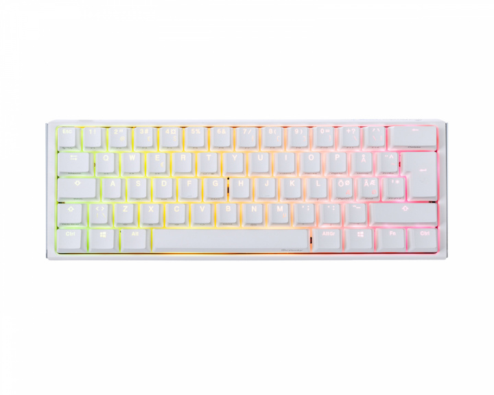 Ducky ONE 3 Mini Pure White RGB Hotswap Tastatur [MX Red]