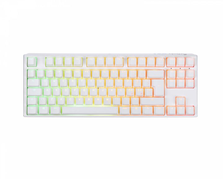 Ducky ONE 3 TKL Pure White RGB Hotswap Tastatur [MX Silent Red]