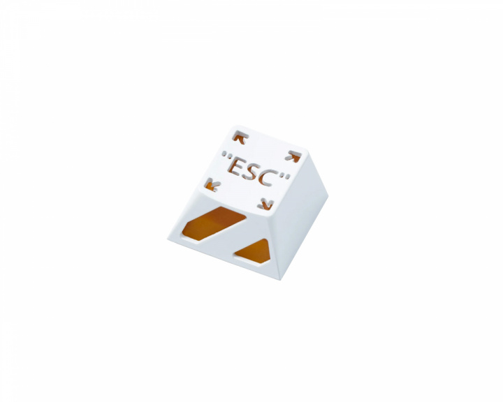 Keychron ESC Aluminum Alloy Artisan Keycap - Hvid/Orange