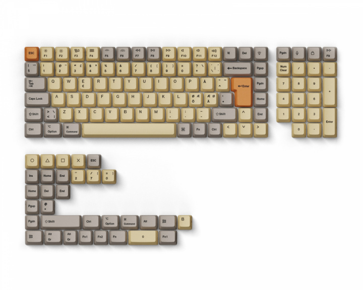 Keychron OEM Dye-Sub PBT Keycap Set - Wheat Grey Full Set Nordic