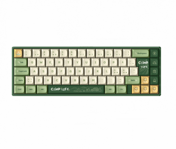IQunix F65 Camping 65% Trådløst Hotswap RGB Tastatur [TTC Holy Panda]