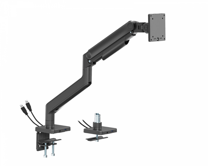 MaxMount Skærmstativ 20kg Heavy-Duty 17”-49” Svart - 1 Skærm