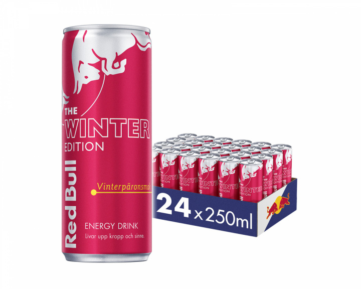Red Bull 24x Energi Drik, 250 ml, The Winter Edition (Vinterpære smag)