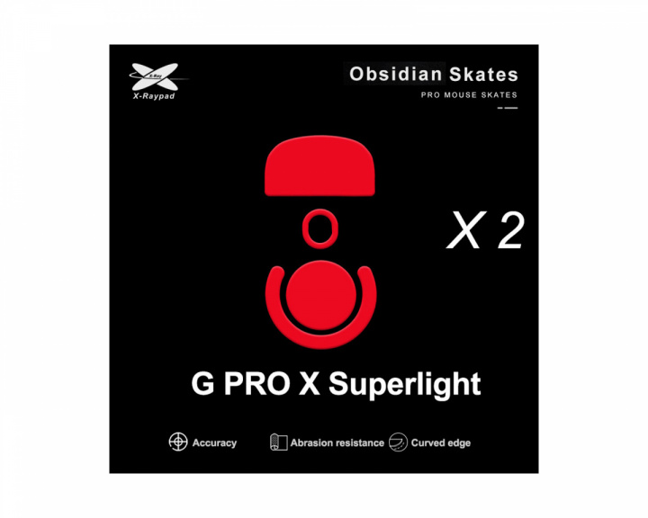 X-raypad Obsidian Mouse Skates Logitech G Pro X Superlight