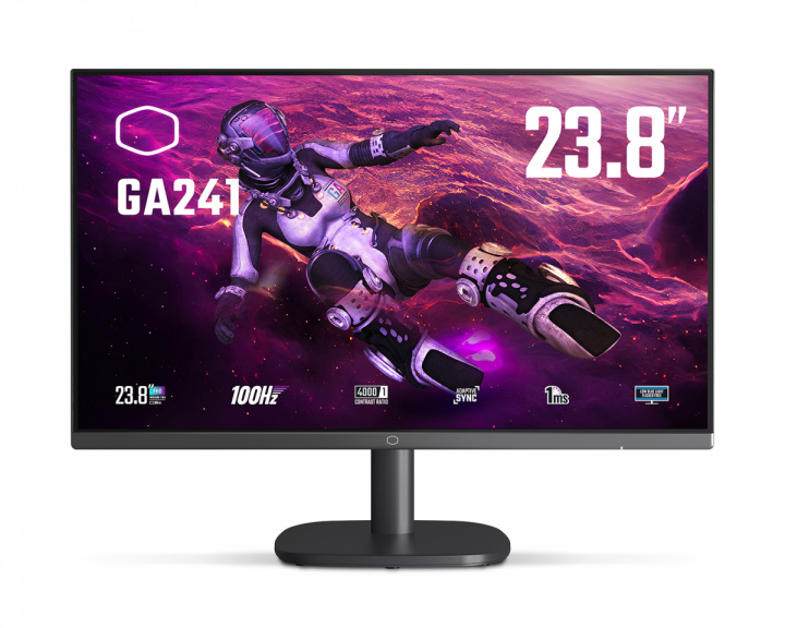 Cooler Master GA241 23.8″ FHD VA 100Hz 1ms Gamingskærm