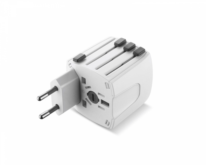 Cellularline WTA - World Travel Adapter Universal - Hvid Rejseadapter