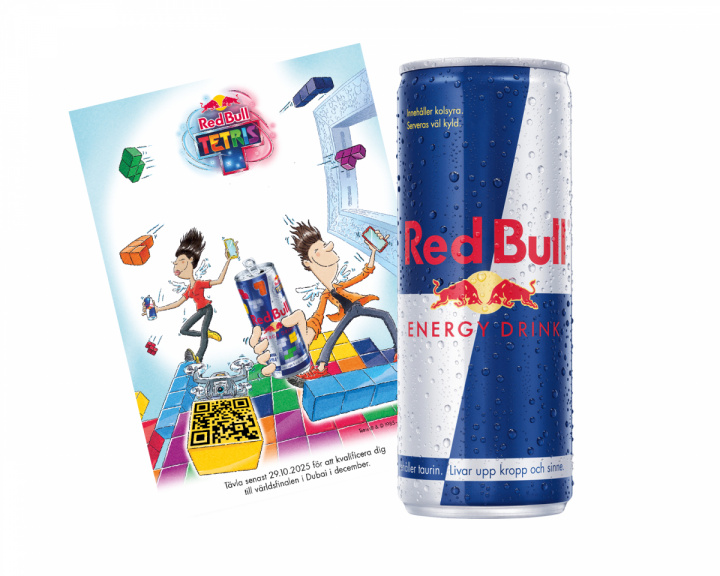 Red Bull Gratis vare! - Energidrik, 250 ml, Original + Red Bull Flyer