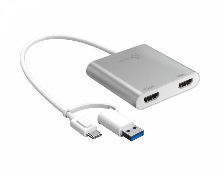 j5create USB-C til Dual HDMI Multi-Monitor Adapter