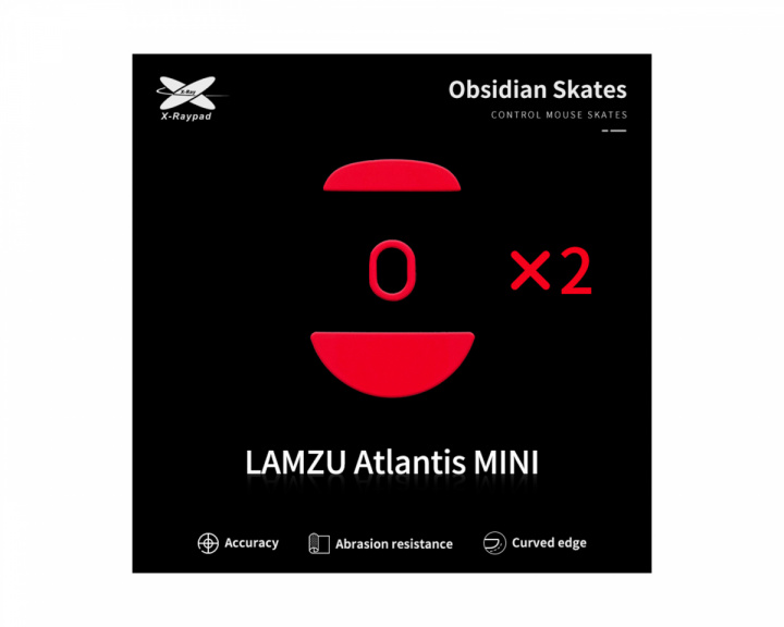 X-raypad Obsidian Mouse Skates til Lamzu Atlantis Mini