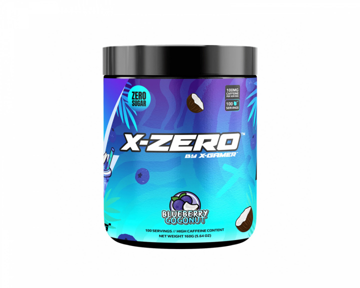 X-Gamer X-Zero Blueberry & Coconut - 100 Portioner