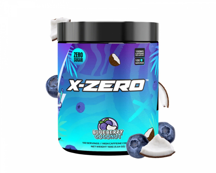 X-Gamer X-Zero Blueberry & Coconut - 100 Portioner