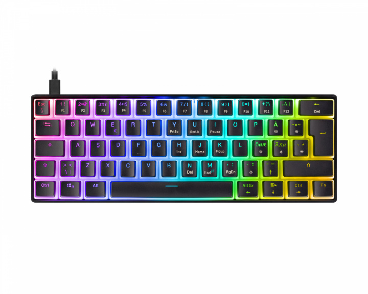 Deltaco Gaming DK475 RGB 60% Hotswap Mekanisk Tastatur [Pink Linear] - Sort