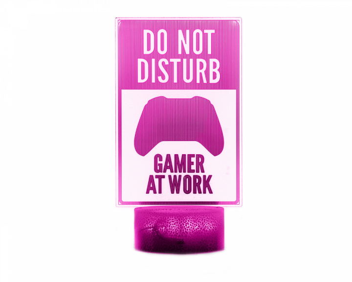 MaxCustom 3D Nattelys - Do Not Disturb, Gamer at Work