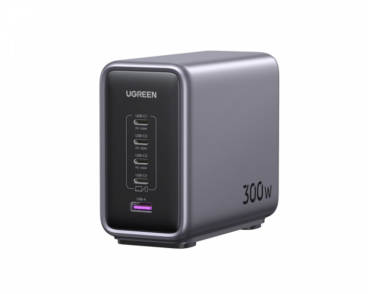 UGREEN 300W Desktop Charger 5-Port (1xUSB-A + 4xUSB-C) - Multi oplader