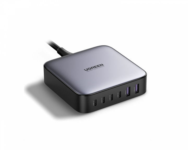 UGREEN Nexode 200W Desktop Charger 6-Port (2xUSB-A + 4xUSB-C) - Multi oplader