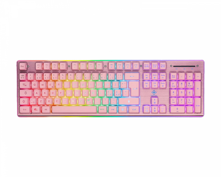 Deltaco Gaming PK75 RGB Gaming Tastatur - Lyserød