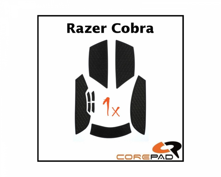 Corepad Soft Grips til Razer Cobra Wired/Wireless - Sort