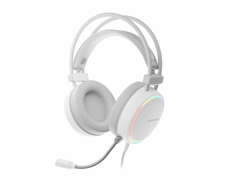 Genesis Neon 613 RGB Gaming Headset - Hvid