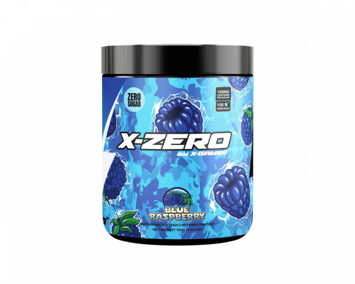 X-Gamer X-Zero Blueraspberry - 100 Portioner