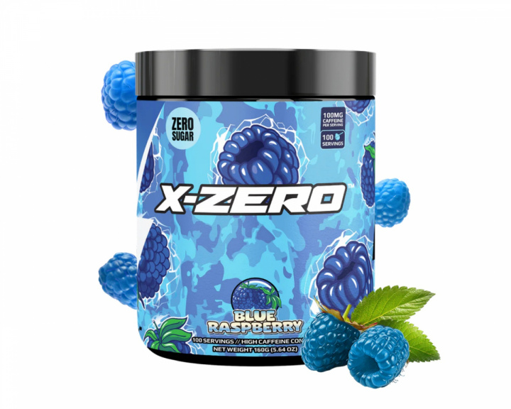 X-Gamer X-Zero Blueraspberry - 100 Portioner