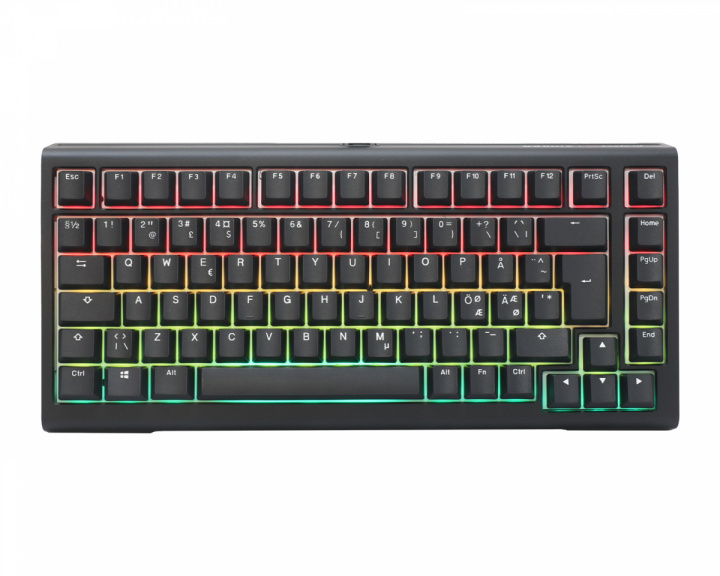Ducky Tinker 75 RGB Hotswap Tastatur ISO - Sort [MX Cherry Brown]