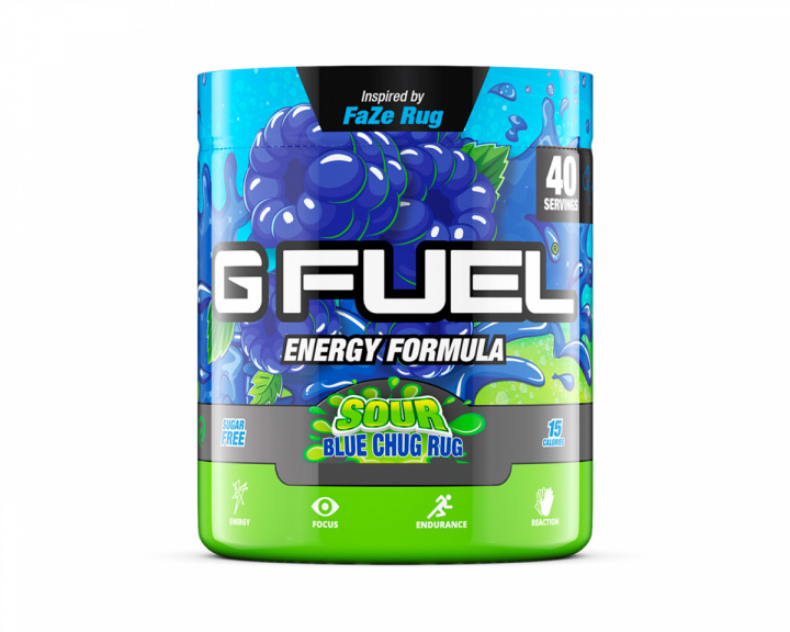 G FUEL Sour Blue Chug Rug - 40 Portioner