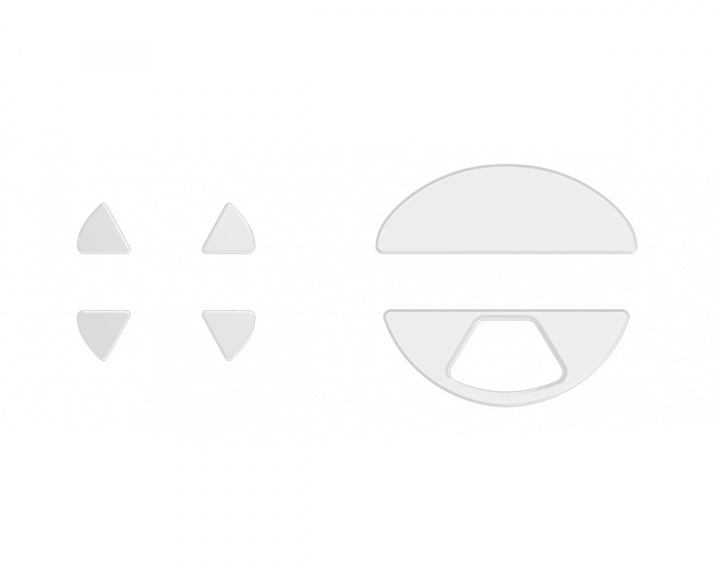WLMouse PTFE Skates til Beast X Mini - Hvid