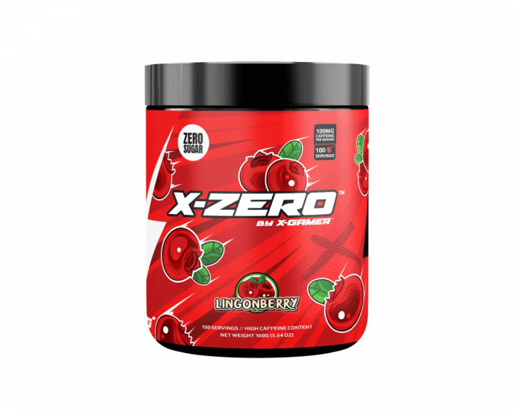 X-Gamer X-Zero Lingonberry - 100 Portioner