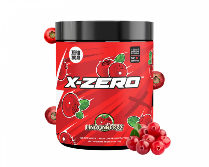 X-Gamer X-Zero Lingonberry - 100 Portioner