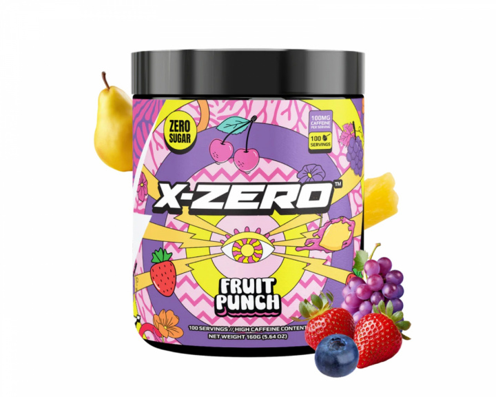 X-Gamer X-Zero Fruit Punch - 100 Portioner