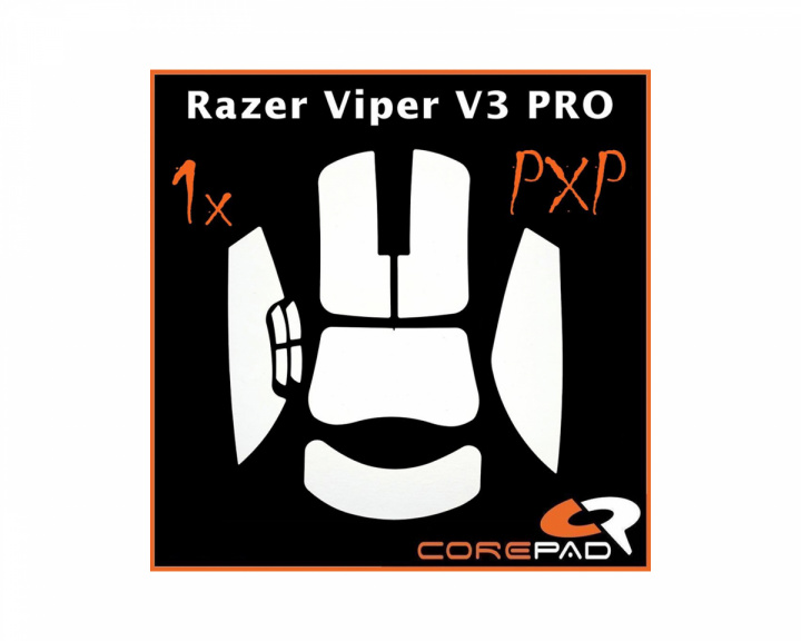 Corepad PXP Grips til Razer Viper V3 Pro - Hvid