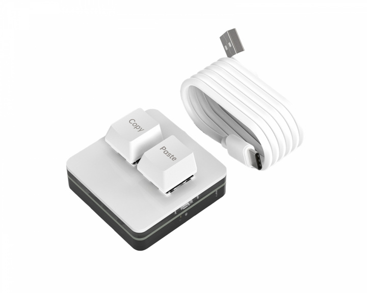 MaxCustom 2-Key RGB Mini Mekanisk Keypad - Hvid