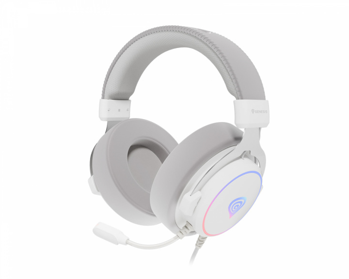 Genesis Neon 764 USB Gaming Headset RGB - Hvid