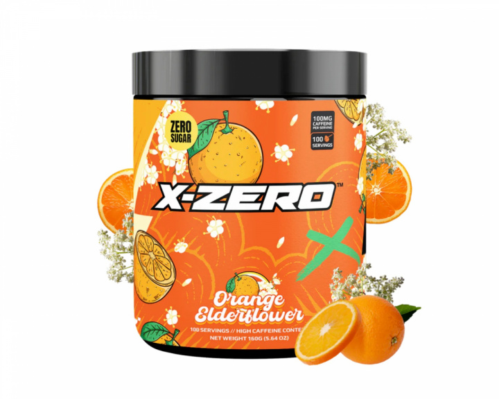 X-Gamer X-Zero Orange Elderflower - 100 Portioner