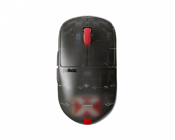 Pulsar X2-H High Hump Trådløs Gaming Mus - Mini - Clear Black - Limited Edition