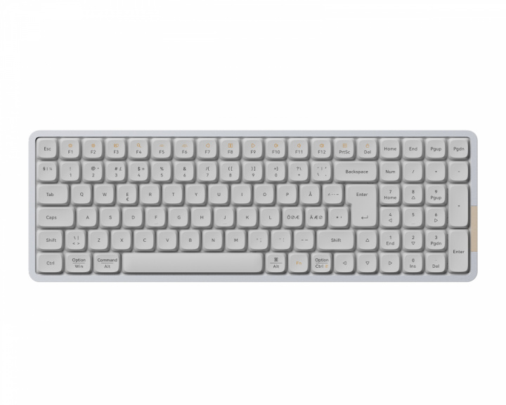 Lofree Flow100 96% Low-Profile RGB Mekanisk Tastatur [Kailh Ghost] - Hvid